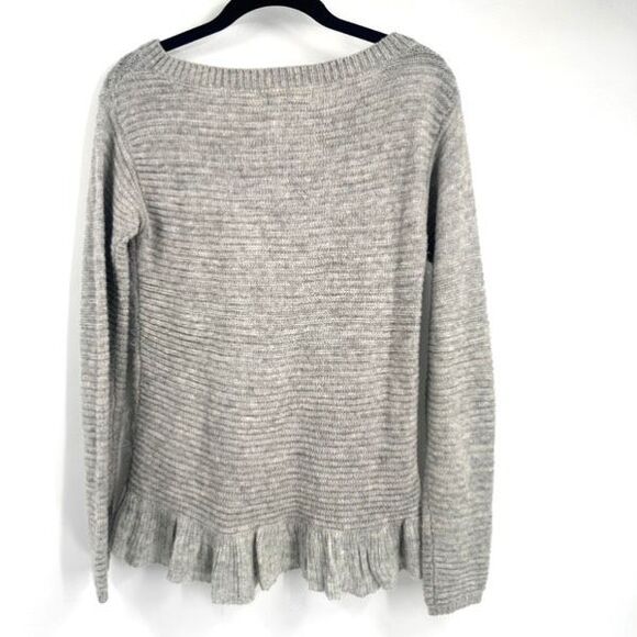 Anthropologie Sleeping on Snow Nuvola Sweater Gray Soft Size XS Wool Blend - Picture 3 of 11